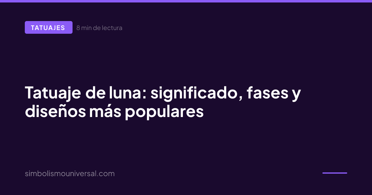 Tatuaje de luna: significado, fases y diseños más populares